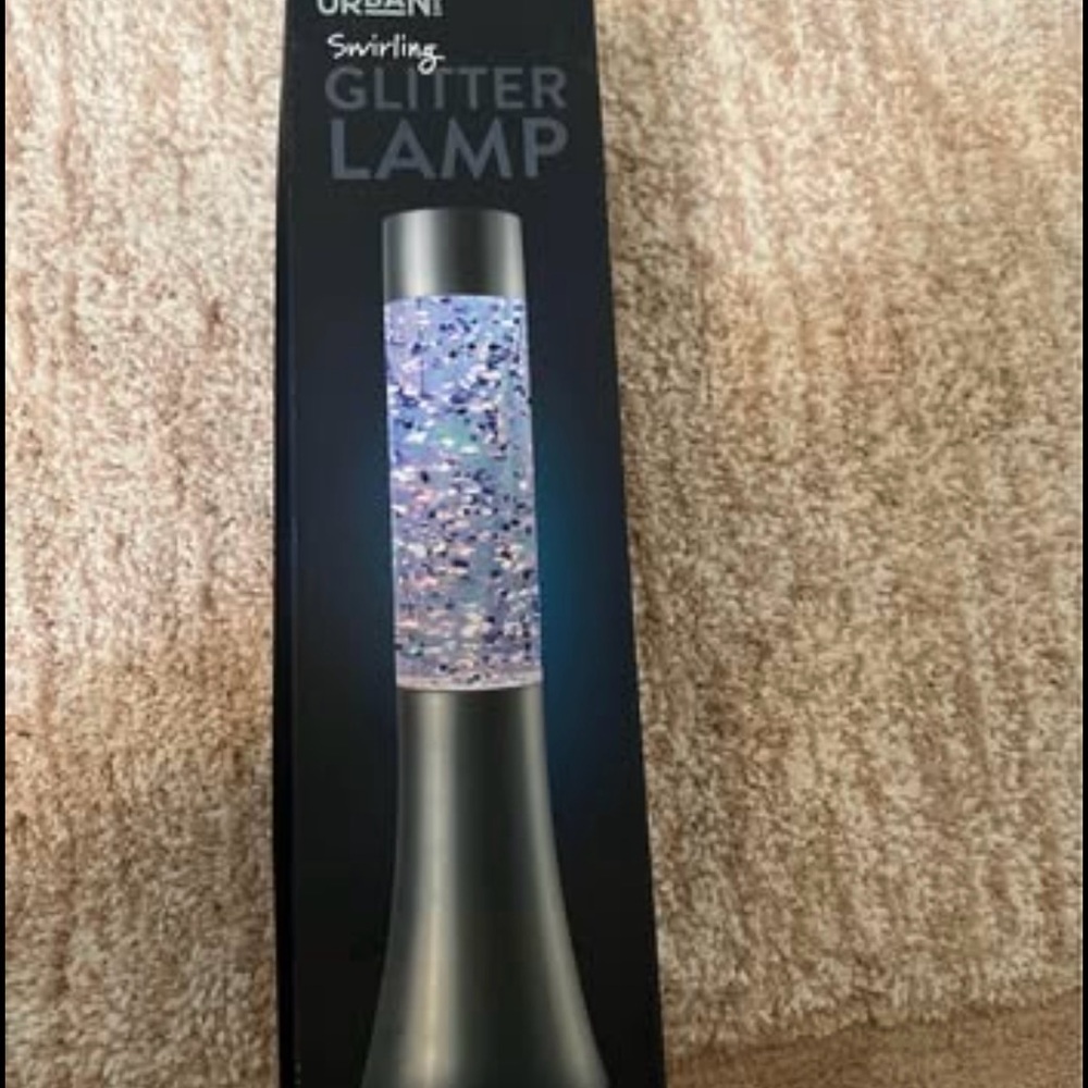 Glitter Lava Lamp Accent Decor